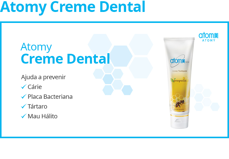 creme dental Atomy Beneficios