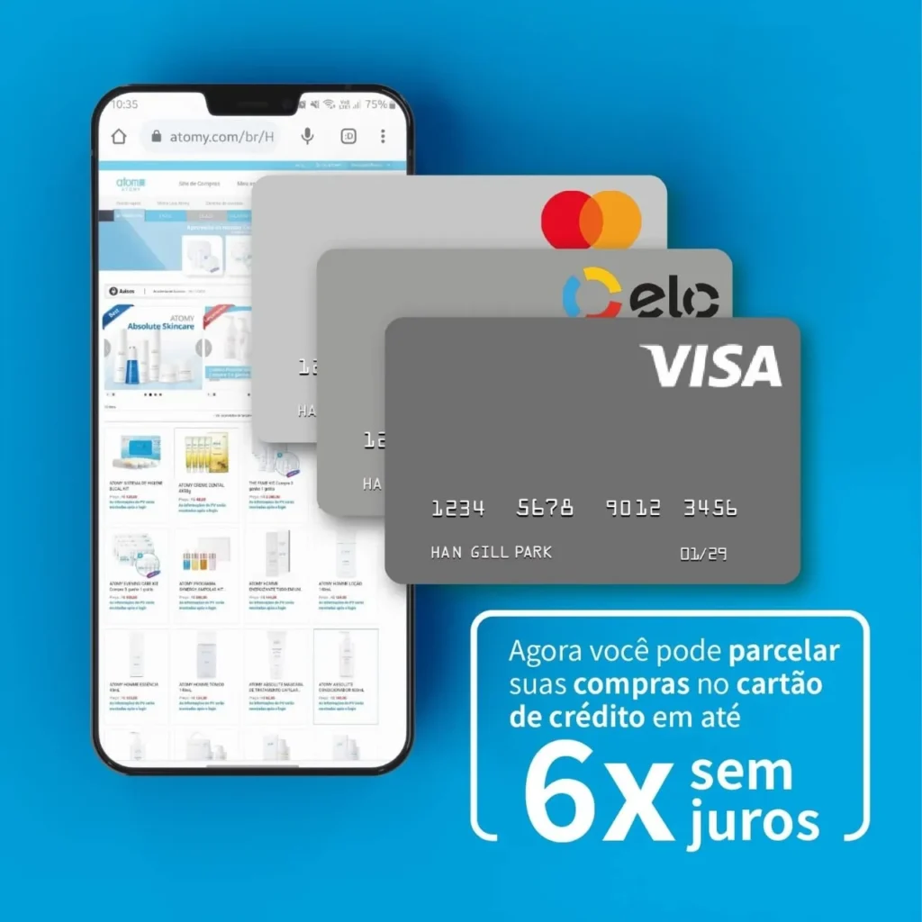 Comprar produtos Atomy Parcelados